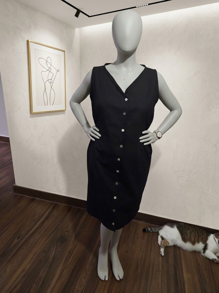 Vestido abotonado